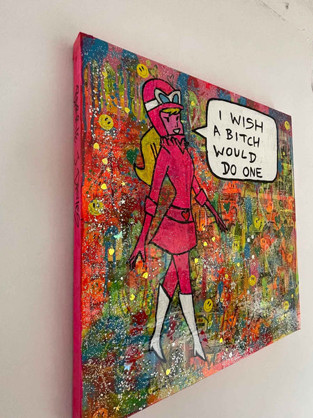 Queen Bitch Painting - BARRIE J DAVIES IS AN ARTIST