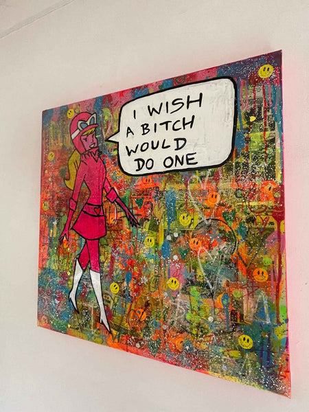 Queen Bitch Painting - BARRIE J DAVIES IS AN ARTIST