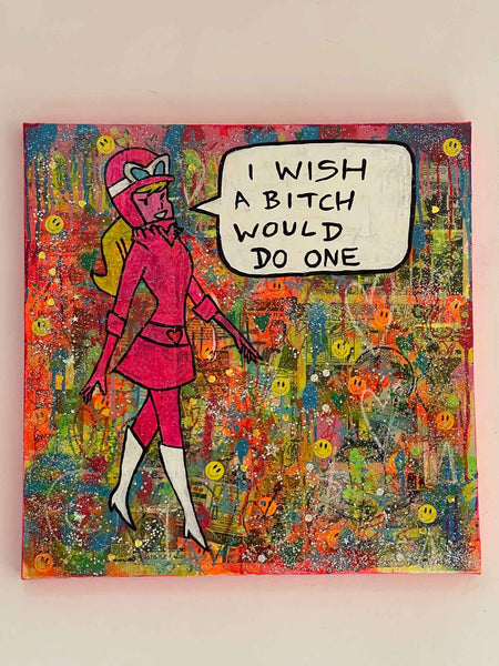 Queen Bitch Painting - BARRIE J DAVIES IS AN ARTIST