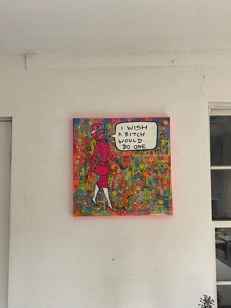 Queen Bitch Painting - BARRIE J DAVIES IS AN ARTIST