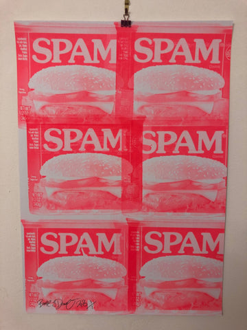 Red Junk Mail Print - BARRIE J DAVIES IS AN ARTIST