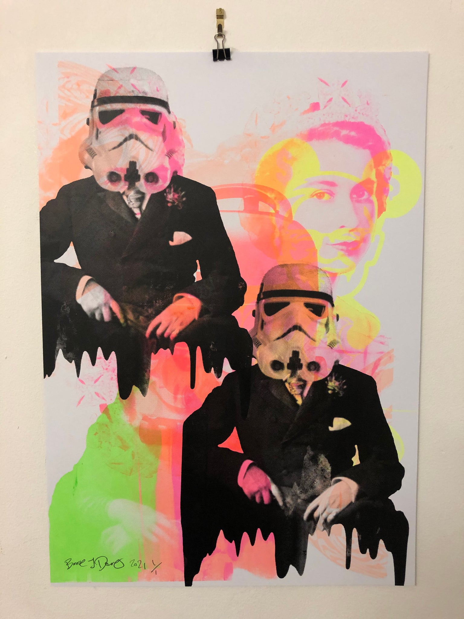 Rider Of The Storm Mash up Print - BARRIE J DAVIES IS AN ARTIST