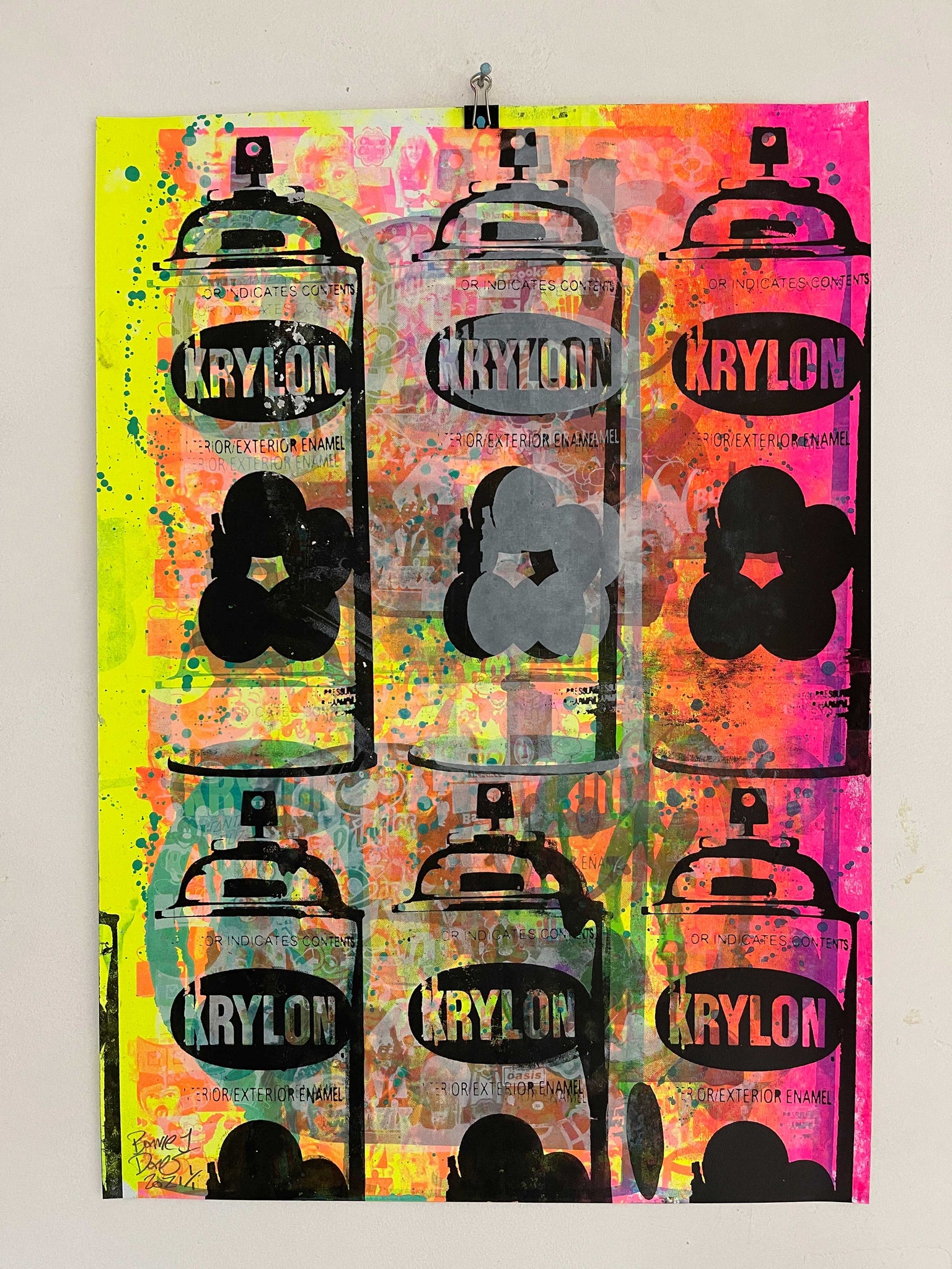 Sexy Wild Style Print, unframed Silkscreen print on paper (hand finished) edition of 1/1 - A2 size 42cm x 59.4cm. Buy online with free delivery worldwide.