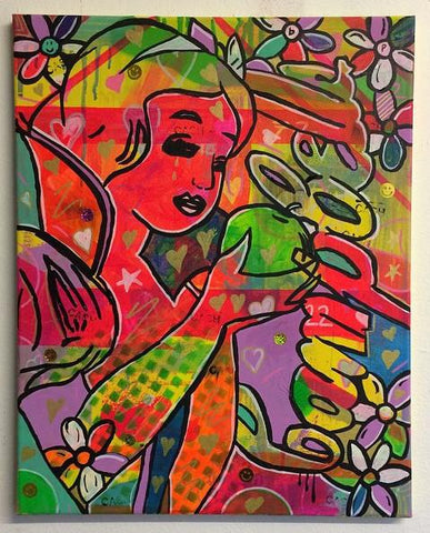 So good at being in trouble Painting - BARRIE J DAVIES IS AN ARTIST