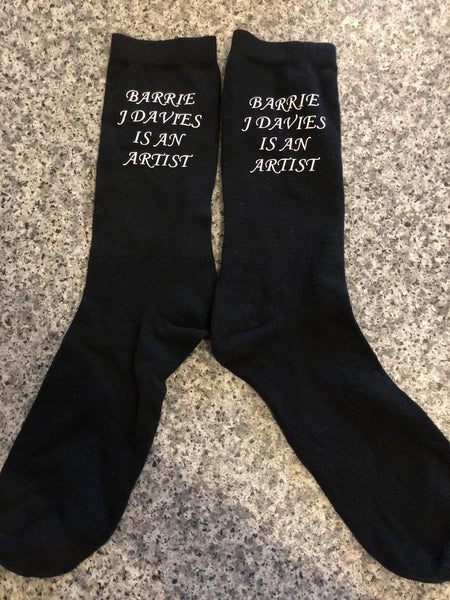 Barrie J Davies is an Artist Socks. Limited edition socks by Barrie J Davies only in one size. Barrie J Davies is an Artist - Pop Art and Street art inspired Artist based in Brighton England UK - Pop Art Paintings, Street Art Prints & Editions available.