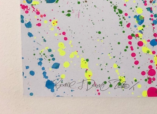Splattered Happy Trip Print - BARRIE J DAVIES IS AN ARTIST