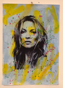 Splattered Super Kate Print - BARRIE J DAVIES IS AN ARTIST