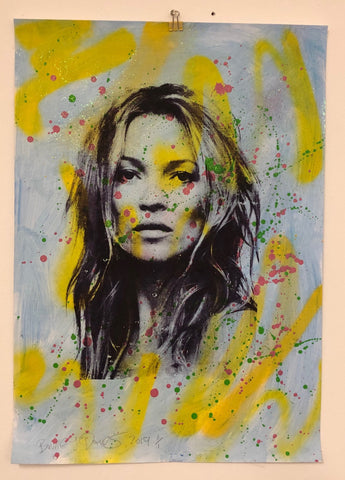 Splattered Super Kate Print - BARRIE J DAVIES IS AN ARTIST