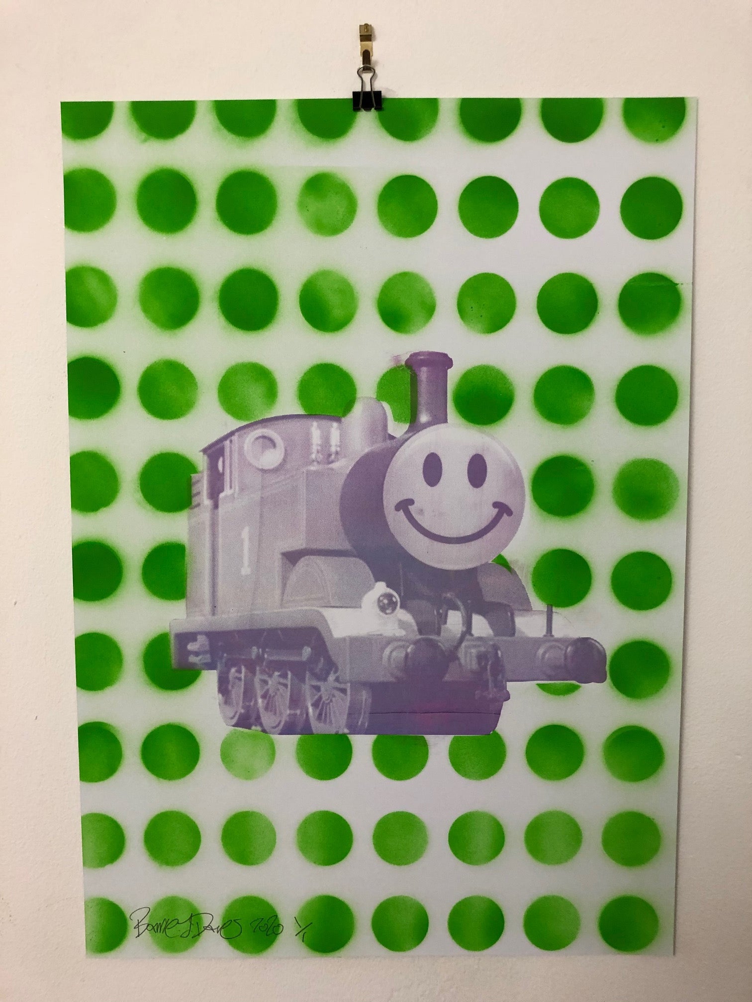 Spotty Happy Trip Print - BARRIE J DAVIES IS AN ARTIST