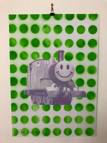 Spotty Happy Trip Print - BARRIE J DAVIES IS AN ARTIST
