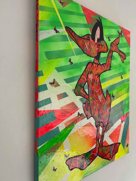 Style Wars Painting 2021, Mixed media on canvas, 50cm x 60cm, Unframed - Buy online with free delivery worldwide to your door.