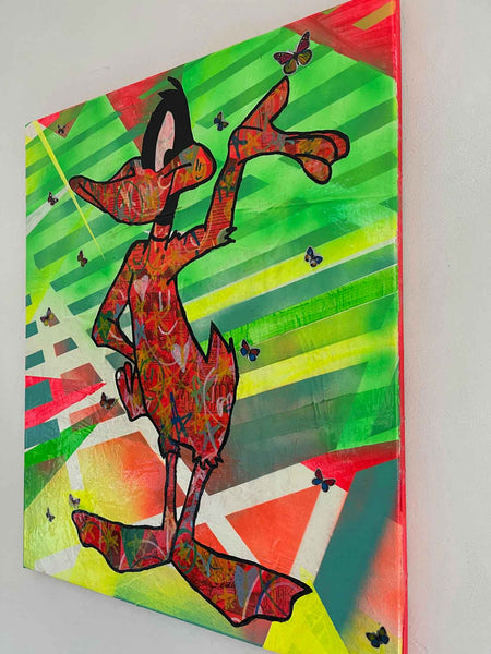 Style Wars Painting 2021, Mixed media on canvas, 50cm x 60cm, Unframed - Buy online with free delivery worldwide to your door.