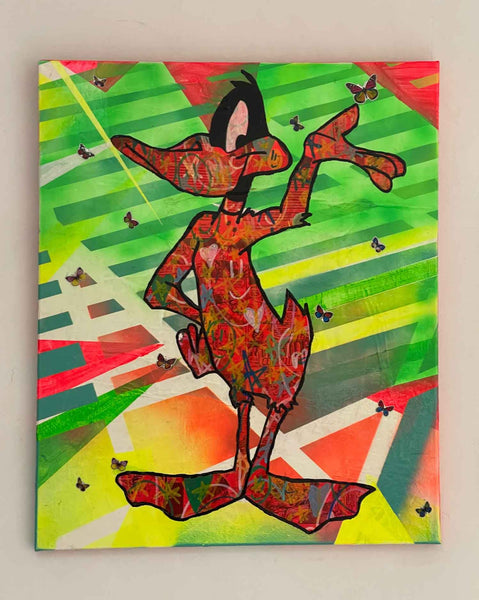 Style Wars Painting 2021, Mixed media on canvas, 50cm x 60cm, Unframed - Buy online with free delivery worldwide to your door.