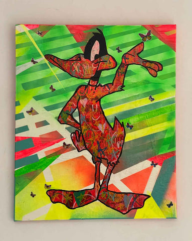 Style Wars Painting 2021, Mixed media on canvas, 50cm x 60cm, Unframed - Buy online with free delivery worldwide to your door.