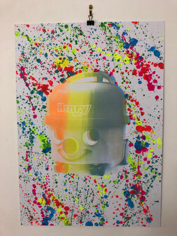 Splattered Suck it up Print - BARRIE J DAVIES IS AN ARTIST