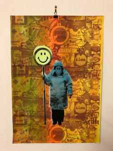 The Happy Lady Print - BARRIE J DAVIES IS AN ARTIST