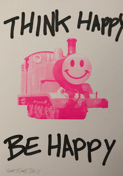 Think Happy Trip Print - BARRIE J DAVIES IS AN ARTIST