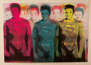 Three taking care of business print by Barrie J Davies 2022 - unframed Silkscreen print on paper (hand finished) edition of 1/1 - A2 size 42cm x 59cm.  