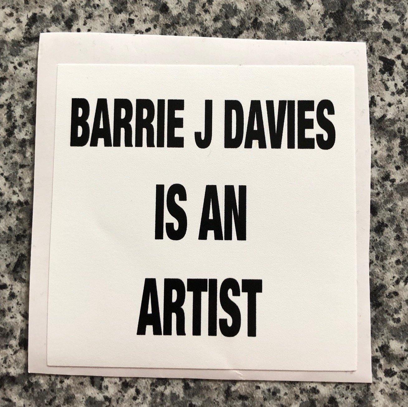 Limited edition street art sticker by the artist Barrie J Davies. 5cm x 5cm - you can stick it to stuff. Barrie J Davies is an Artist - Pop Art and Street art inspired Artist based in Brighton England UK - Pop Art Paintings, Street Art Prints & Editions available.