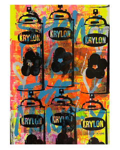 Wild Style Tagged Print by Barrie J Davies 2021 - unframed Silkscreen print on paper (hand finished) edition of 1/1 - A2 size 42cm x 59.4cm.