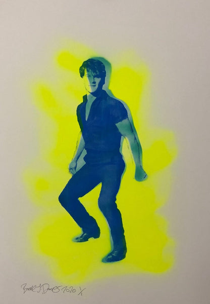 Yellow Nobody puts baby in the corner Print - BARRIE J DAVIES IS AN ARTIST
