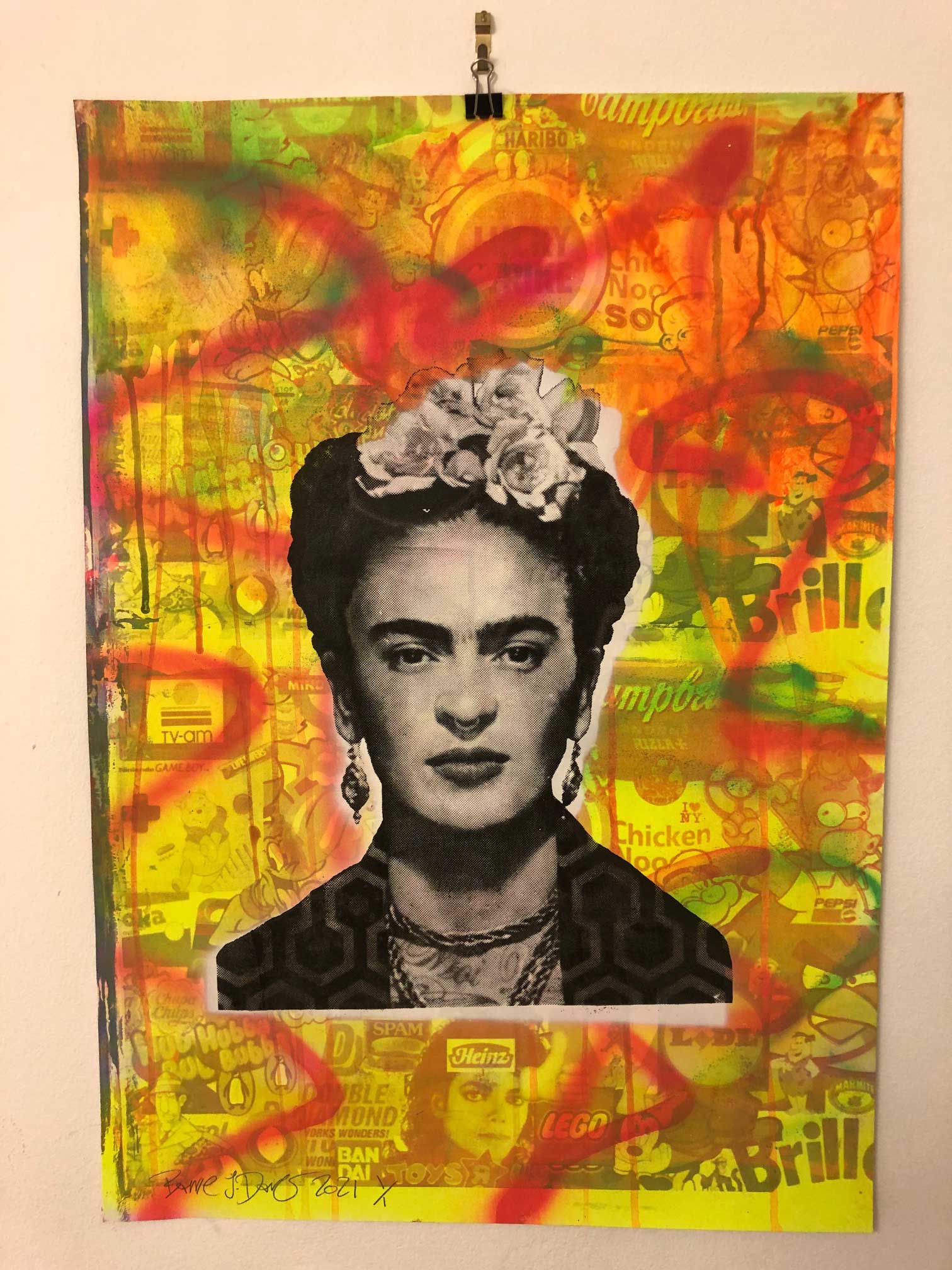 Yellow Shine On You Crazy Diamond Print - BARRIE J DAVIES IS AN ARTIST
